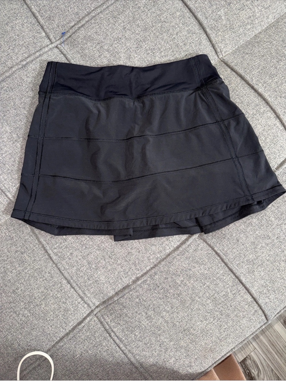 L LULULEMON Black Pace Rival Skirt 4 Reg Pickleball Tennis Prep Preppy